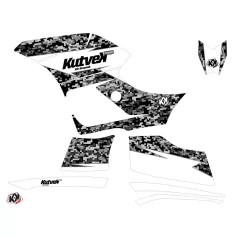   Karosszéria védő dekor matrica készlet Quad YAMAHA Predator Fehér Széria