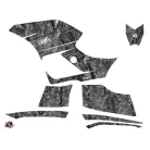 Karosszéria védő dekor matrica készlet Quad YAMAHA Camo Szürke Széria
