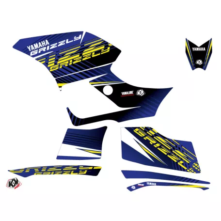Karosszéria védő dekor matrica készlet Quad YAMAHA Flow Sárga Széria