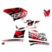   Karosszéria védő dekor matrica készlet Quad YAMAHA Wild Piros Széria