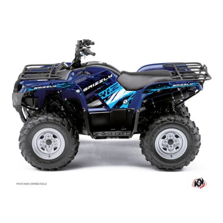 Karosszéria védő dekor matrica készlet Quad YAMAHA Wild Kék Széria