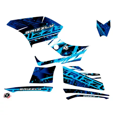 Karosszéria védő dekor matrica készlet Quad YAMAHA Wild Kék Széria