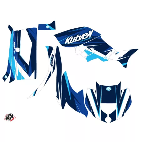 Karosszéria védő dekor matrica készlet Quad YAMAHA Stage Kék Széria