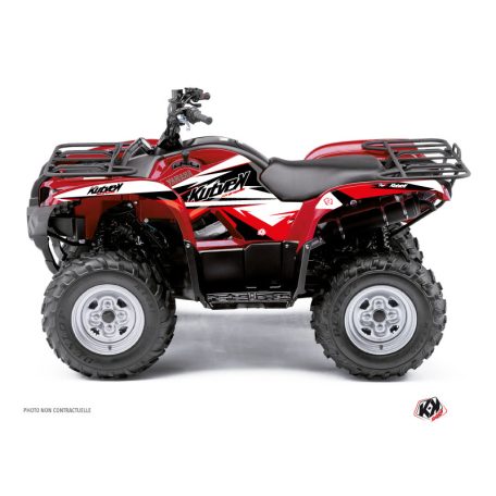 Karosszéria védő dekor matrica készlet Quad YAMAHA Stage Fekete/Piros Széria