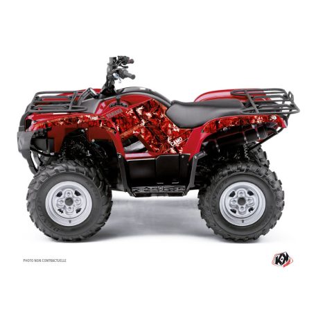 Karosszéria védő dekor matrica készlet Quad YAMAHA Camo Piros Széria