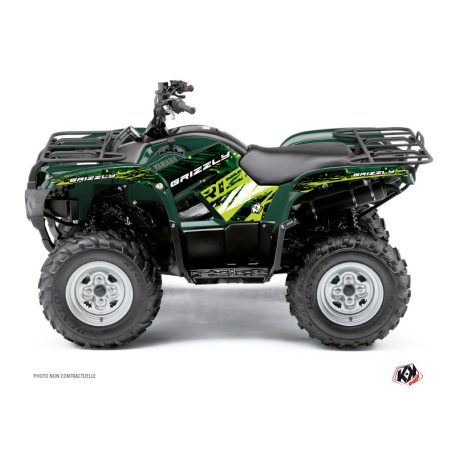 Karosszéria védő dekor matrica készlet Quad YAMAHA Wild Zöld Széria