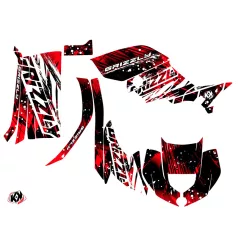   Karosszéria védő dekor matrica készlet Quad YAMAHA Wild Piros Széria