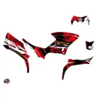 Karosszéria védő dekor matrica készlet Quad YAMAHA Wild Piros Széria