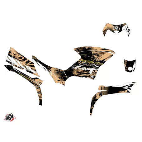 Karosszéria védő dekor matrica készlet Quad YAMAHA Wild Homokszínű Széria