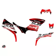   Karosszéria védő dekor matrica készlet Quad YAMAHA Eraser Piros/Fehér Széria