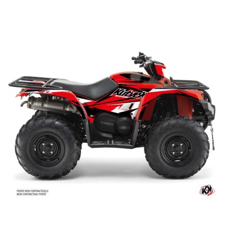 Karosszéria védő dekor matrica készlet Quad YAMAHA Stage Fekete/Piros Széria