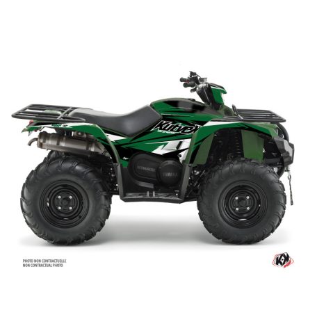 Karosszéria védő dekor matrica készlet Quad YAMAHA Stage Fekete/Zöld Széria