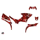 Karosszéria védő dekor matrica készlet Quad YAMAHA Camo Piros Széria