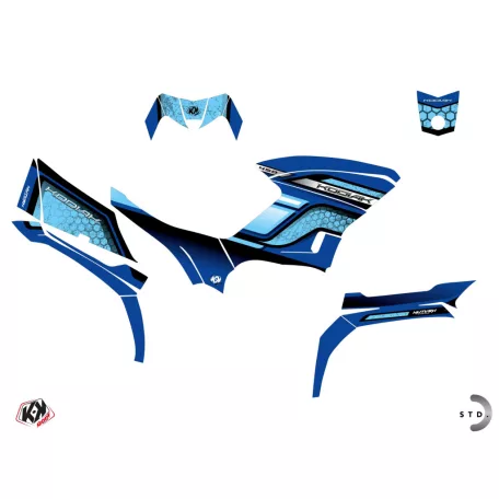 Karosszéria védő dekor matrica készlet Quad YAMAHA Intense Kék turquoise Széria