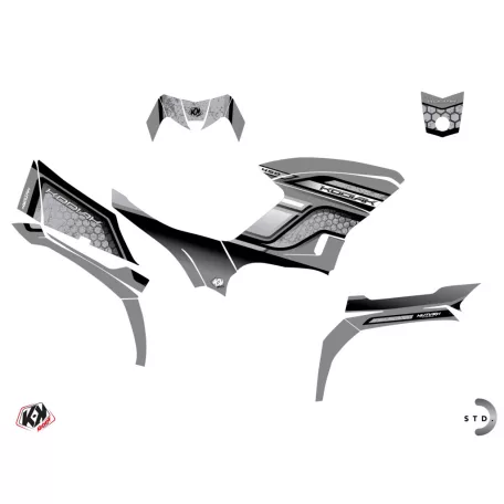 Karosszéria védő dekor matrica készlet Quad YAMAHA Intense Szürke Széria
