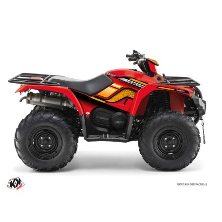 Karosszéria védő dekor matrica készlet Quad YAMAHA Intense Piros/Narancs Széria
