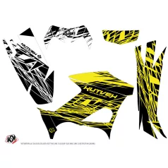   Karosszéria védő dekor matrica készlet Quad YAMAHA Eraser fluo Sárga Széria