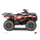 Karosszéria védő dekor matrica készlet Quad YAMAHA Stage Fekete/Piros Széria