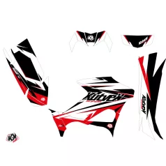   Karosszéria védő dekor matrica készlet Quad YAMAHA Stage Fekete/Piros Széria