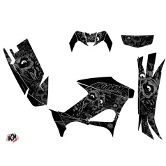   Karosszéria védő dekor matrica készlet Quad YAMAHA Zombies dark Fekete Széria
