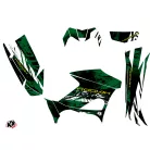 Karosszéria védő dekor matrica készlet Quad YAMAHA Wild Zöld Széria