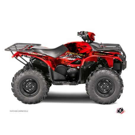 Karosszéria védő dekor matrica készlet Quad YAMAHA Wild Piros Széria