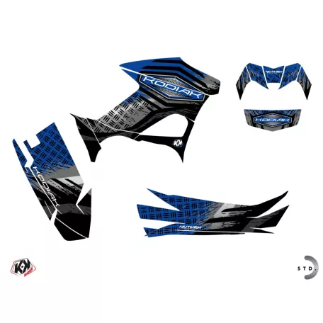 Karosszéria védő dekor matrica készlet Quad YAMAHA Sturdy Kék Széria