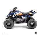 Karosszéria védő dekor matrica készlet Quad YAMAHA Eraser Kék/Narancs Széria