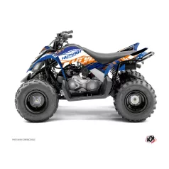   Karosszéria védő dekor matrica készlet Quad YAMAHA Eraser Kék/Narancs Széria