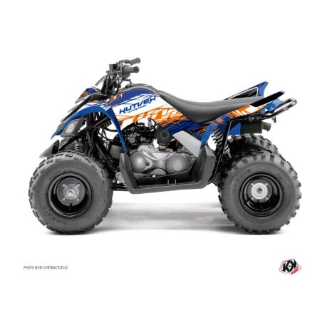 Karosszéria védő dekor matrica készlet Quad YAMAHA Eraser Kék/Narancs Széria