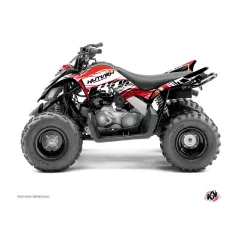   Karosszéria védő dekor matrica készlet Quad YAMAHA Eraser Piros/Fehér Széria