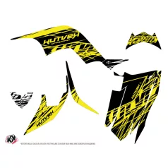   Karosszéria védő dekor matrica készlet Quad YAMAHA Eraser fluo Sárga Széria
