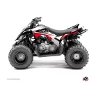 Karosszéria védő dekor matrica készlet Quad YAMAHA Stage Fekete/Piros Széria