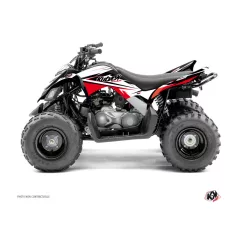   Karosszéria védő dekor matrica készlet Quad YAMAHA Stage Fekete/Piros Széria