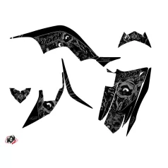   Karosszéria védő dekor matrica készlet Quad YAMAHA Zombies dark Fekete Széria