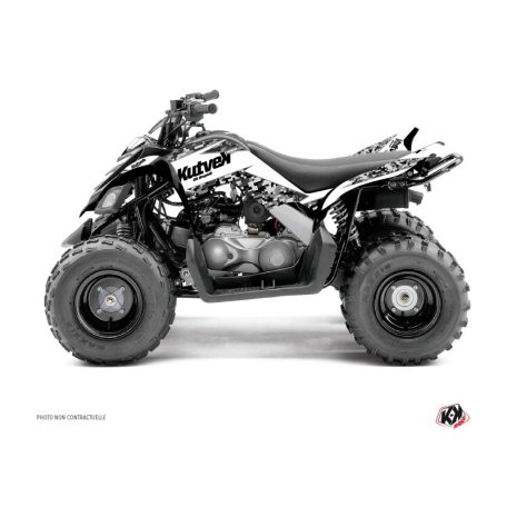 Karosszéria védő dekor matrica készlet Quad YAMAHA Predator Fehér Széria