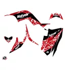 Karosszéria védő dekor matrica készlet Quad YAMAHA Predator Piros Széria