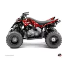 Karosszéria védő dekor matrica készlet Quad YAMAHA Camo Piros Széria