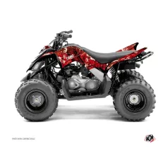   Karosszéria védő dekor matrica készlet Quad YAMAHA Camo Piros Széria