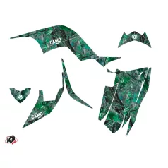   Karosszéria védő dekor matrica készlet Quad YAMAHA Camo Zöld Széria