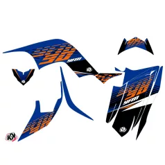   Karosszéria védő dekor matrica készlet Quad YAMAHA Flow Narancs Széria