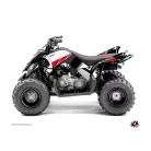 Karosszéria védő dekor matrica készlet Quad YAMAHA Stripe Piros Széria