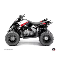   Karosszéria védő dekor matrica készlet Quad YAMAHA Stripe Piros Széria