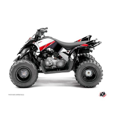 Karosszéria védő dekor matrica készlet Quad YAMAHA Stripe Piros Széria