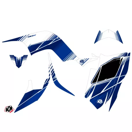 Karosszéria védő dekor matrica készlet Quad YAMAHA Stripe Kék/Nuit Széria