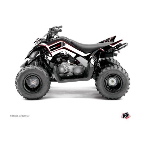 Karosszéria védő dekor matrica készlet Quad YAMAHA Corporate Fekete Széria