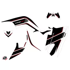   Karosszéria védő dekor matrica készlet Quad YAMAHA Corporate Fekete Széria