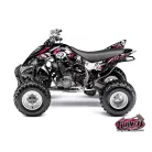 Karosszéria védő dekor matrica készlet Quad YAMAHA Trash Fekete/Rózsaszín Széria