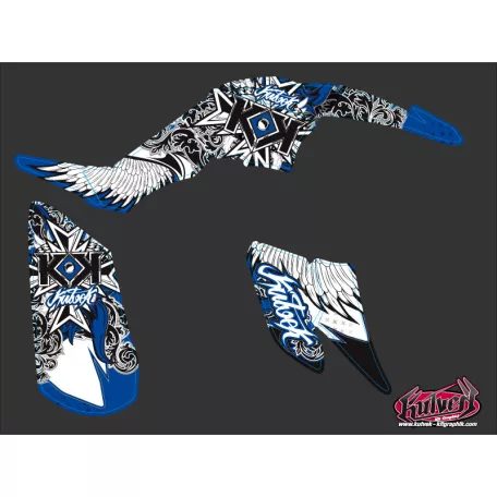 Karosszéria védő dekor matrica készlet Quad YAMAHA Demon Kék Széria