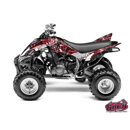 Karosszéria védő dekor matrica készlet Quad YAMAHA Demon Piros Széria